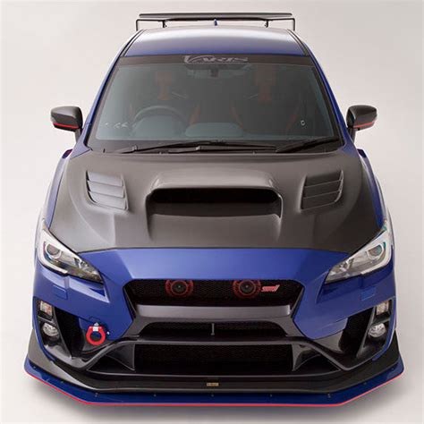 Varis Arising II Cooling Bonnet Hood Carbon Subaru WRX STI VA