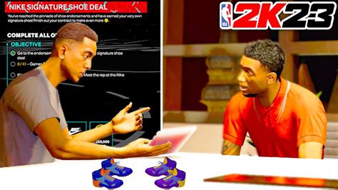 NBA 2K23 MyCAREER PS5 38 Nike Signature Shoe Deal YouTube