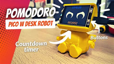 Build Your Own Cute Pomodoro Desk Robot Heybot Youtube