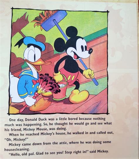 Wonderful Mickey Mouse Story Book With Old Timey Pictures Etsy