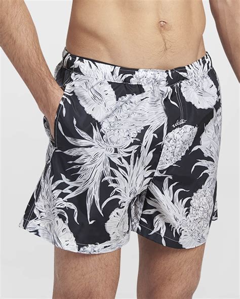 Valentino Garavani Mens Sun Surf Pineapple Swim Shorts Neiman Marcus