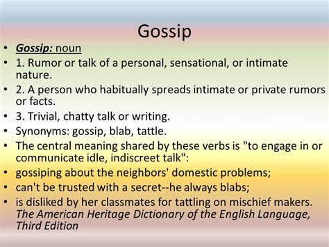 Gossip Definition