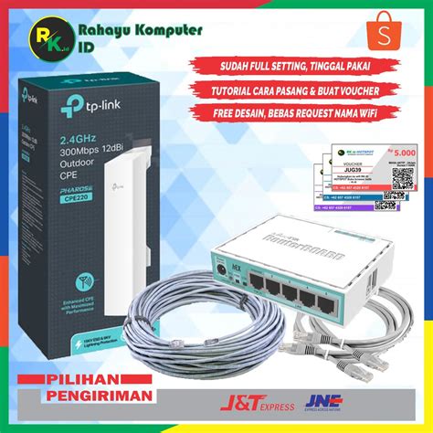 Jual Paket Alat Usaha Wifi Rt Rw Net Sistem Voucher Hotspot Billing