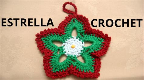 Como Tejer Estrellas De Navidad En Tejido Crochet O Ganchillo Tutorial