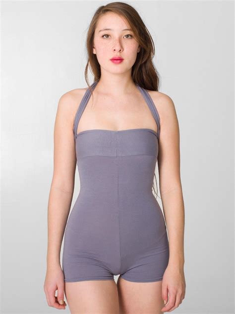 Cotton Spandex Jersey Bandeau Bodysuit American Apparel American Apparel Fashion Womens