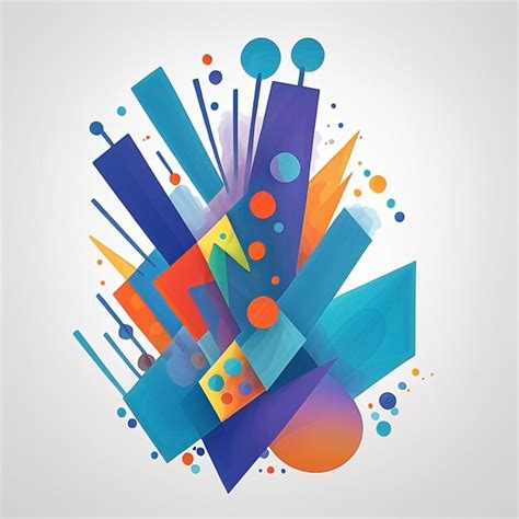 Premium Ai Image Abstract Geometry Background With Beautiful Color
