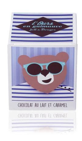 Bo Te Ours En Guimauve Chocolat Au Lait Et Caramel Jeff De Bruges