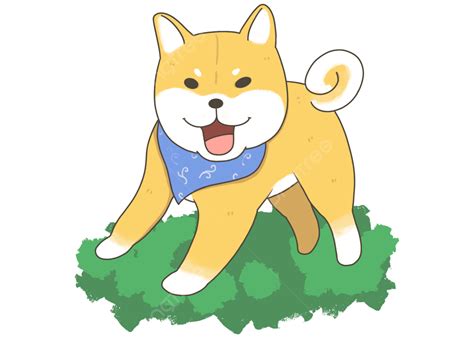 柴犬卡通可愛插畫 柴犬 可愛 小狗素材圖案，psd和png圖片免費下載