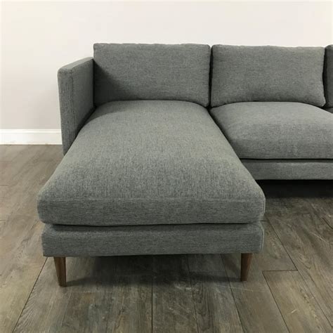 Mid-Century Modern Gray Sectional Sofa | Chairish