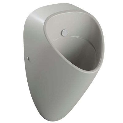 Vitra Plural Urinal With Battery Powered Flushing Sensor In Matt Taupe