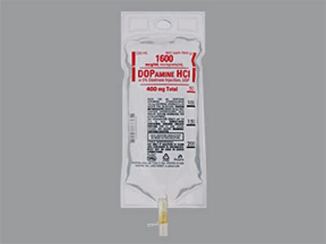 Rx Item Dopamine Dextrose Mg L Bag X Ml By Hospira Worldwide