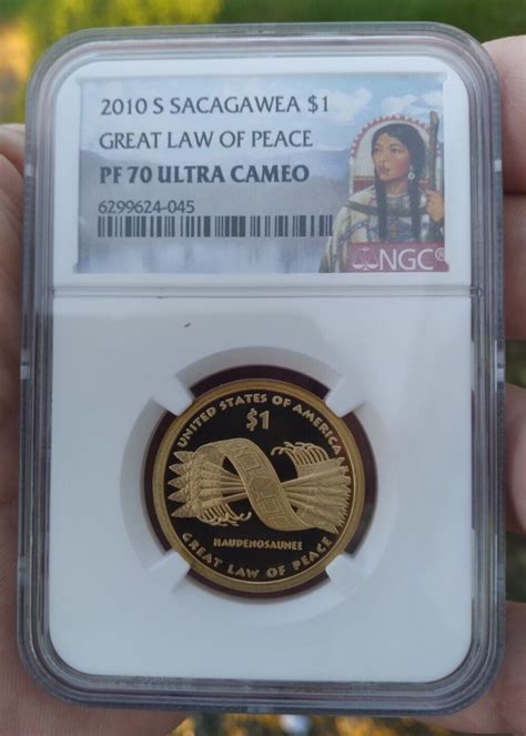 S Sacagawea Dollar Ngc Pf Ultra Cameo Great Law Of Peace