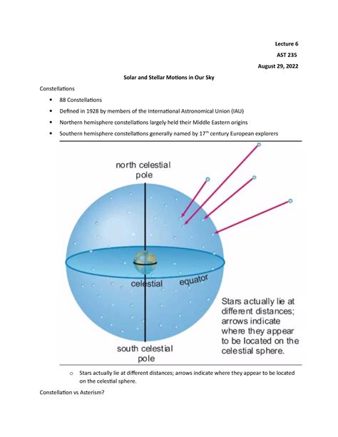 4a Solar And Setllar Motions Lecture 6 Ast 235 August 29 2022 Solar