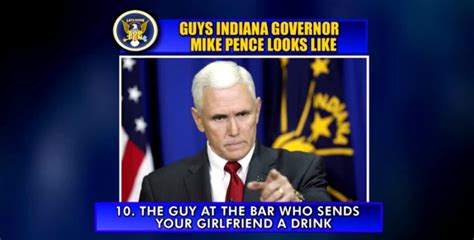 David Letterman Counts Down The Top 10 Guys Indiana Gov Mike Pence