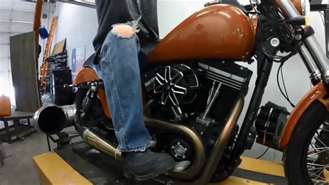 Harley Davidson 2013 Fxdb Stage 1 Exhaust Tuning Dyno Run And Dyno Result Youtube