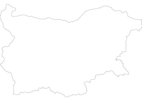 Blank Map Of Bulgaria Svg Vector Outline Map