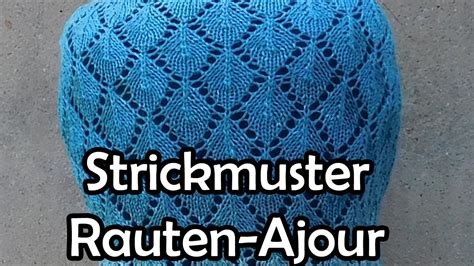 Strickmuster Rauten Ajour YouTube