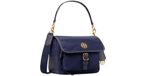 Tory Burch Piper Nylon Crossbody Bag In Blue Lyst