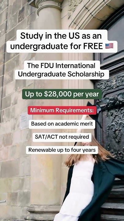 2024 International Undergraduate Scholarship At Fdu Scholarships In