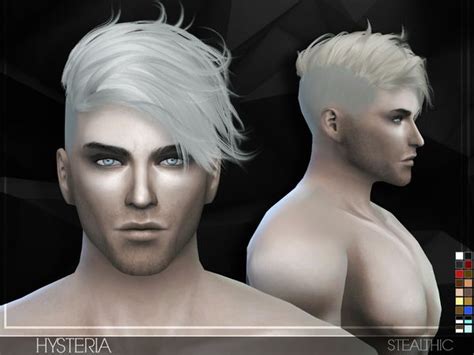 Stealthic Hysteria Male Hair Sims 4 Hair Male Sims Hair Sims