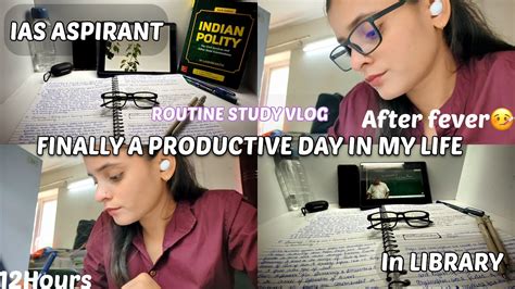 LIFE OF IAS ASPIRANT AFTER FEVER UPSC STUDY VLOG CIVIL SERVICE