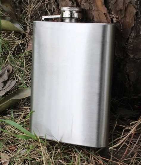 8oz portable Stainless Steel Liquor Hip Flask Mini Alcohol Drink Bottle ...