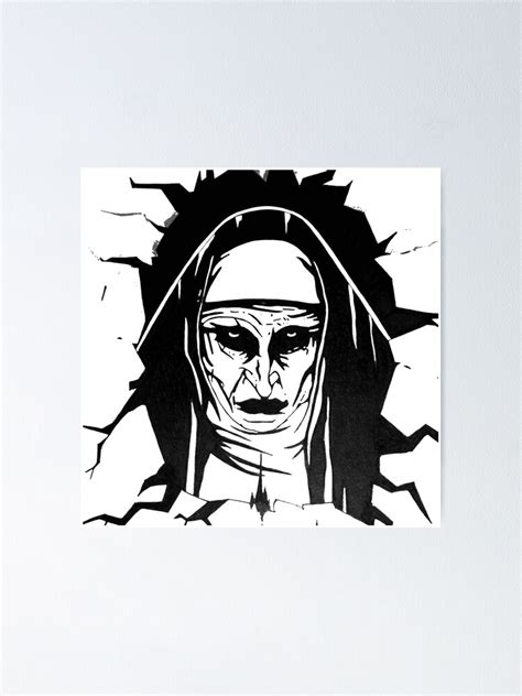 The Nun Artwork Poster For Sale By Stmrcstr Redbubble