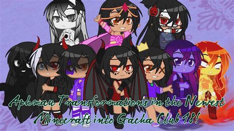 Aphmau Transformations In The Newest Minecraft Into Gacha Club 18