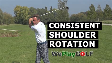 Consistent SHOULDER ROTATION In Your Golf Swing YouTube Golf Swing