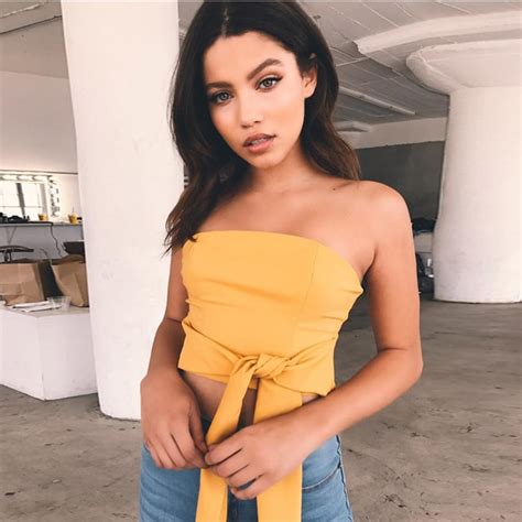 Hg Clothing Tie Up Crop Top Sexy Date Night Tops 2018 Popsugar Fashion Photo 10