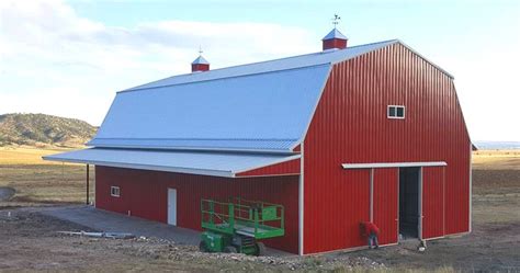 Gambrel Style Barn With Steel Trusses Gambrel Style Steel Buildings