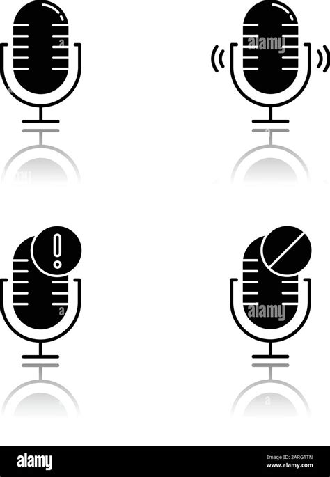 Microphone Drop Stock Vector Images Alamy