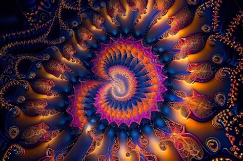 Premium Photo Kaleidoscope Fractal Abstract Background 3d