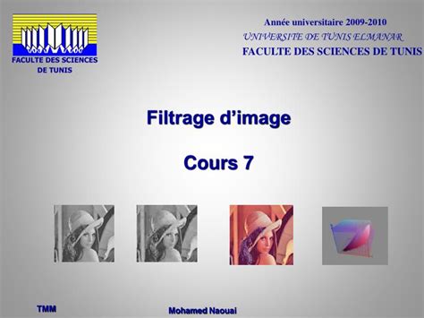 Ppt Filtrage Dimage Cours 7 Powerpoint Presentation Free Download
