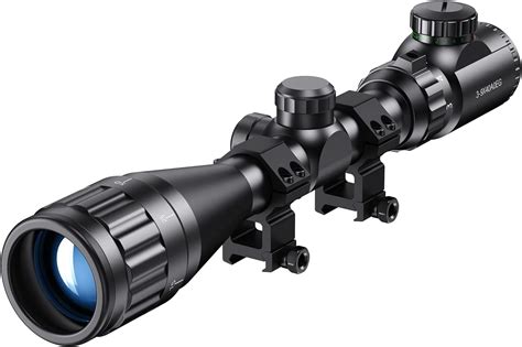 Paike 3 9x40 AOEG Rifle Scopes Red Green Dot Mil Dot Reticle Objective