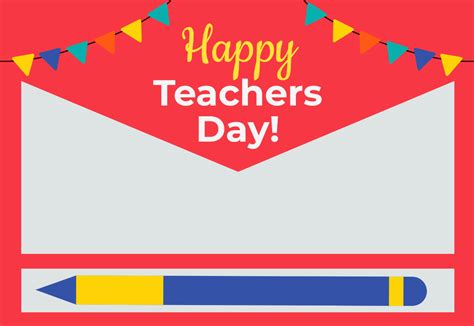 Free Teacher's Day Cards Templates, Editable and Printable