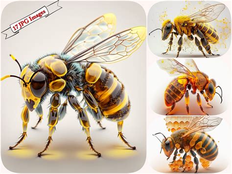 Yellow Honey Bee Clipart Perfect for Scrapbooking, Junk Journals,printable, Digital Art ...