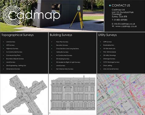 Cadmap Ltd Land Topographical Utility Gpr Underground Surveyors