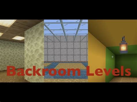 Minecraft Backroom Levels Custom Map Youtube