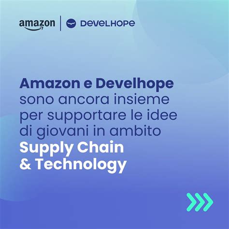 Amazon Supply Chain And Technology Sviluppa Il Tuo Progetto