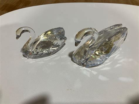 Swarovski Glass Swans Furniture And Home Living Home Decor Vases