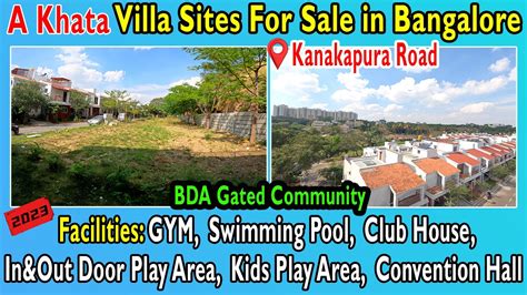 Bda Villa Plots For Sale In Bangalore Bangalore Sites Sites In