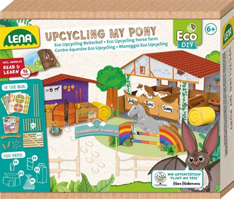 LENA Eco DIY Upcycling My Pony Bastelsets Basteln Malen