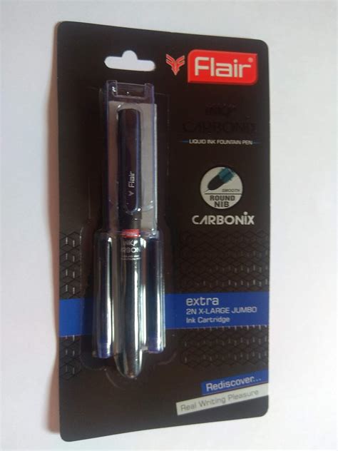 Flair Inky Series Carbonix Liquid Ink Fountain Pen Blister Pack Round