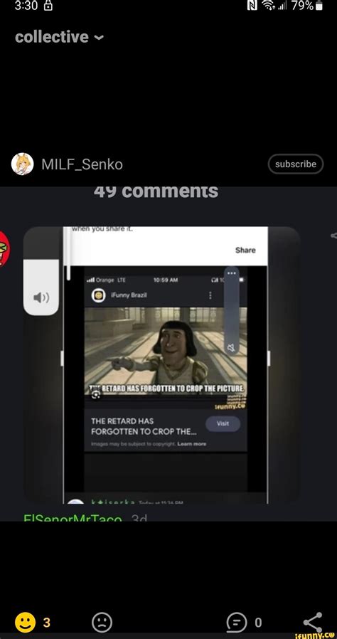 Collective Ll MILF Senko Subscribe Comments Shave Ail En UE AM Furey Beazil TO CROP THE THE