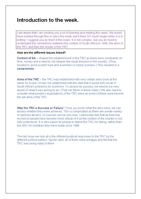 Aims of the TRC 2021: Understanding South Africa's Truth and