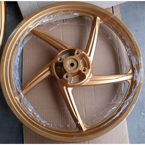 Jual VELG BELAKANG SUPRA 125 DOBLE DISK REPAINT GOLD Shopee Indonesia