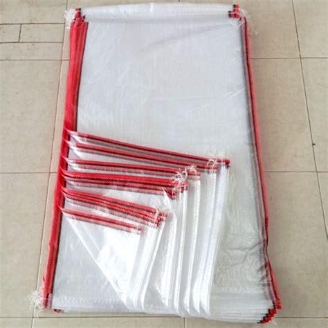 jual karung plastik  kg karung beras kg polos transparan ukuran