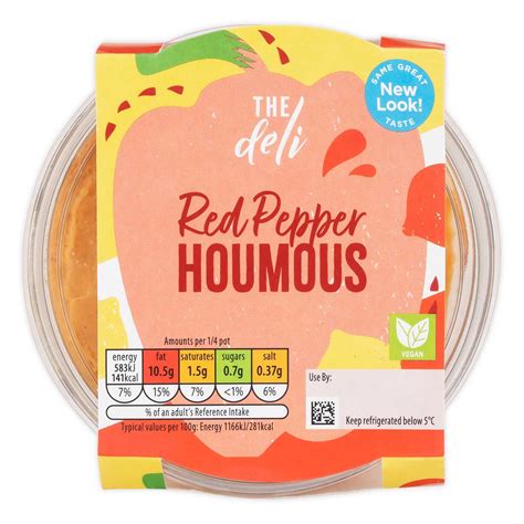 Red Pepper Houmous 200g The Deli Aldiie