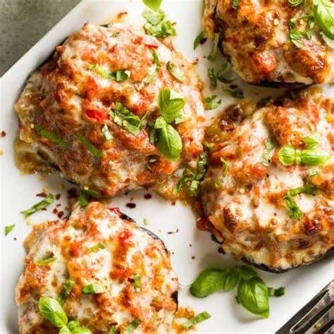 Sausage Stuffed Portobello Mushrooms Delicious Low Carb Dinner